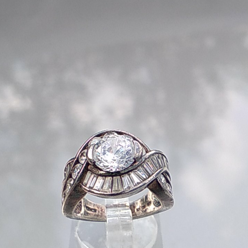 Diamonique Statement Ring